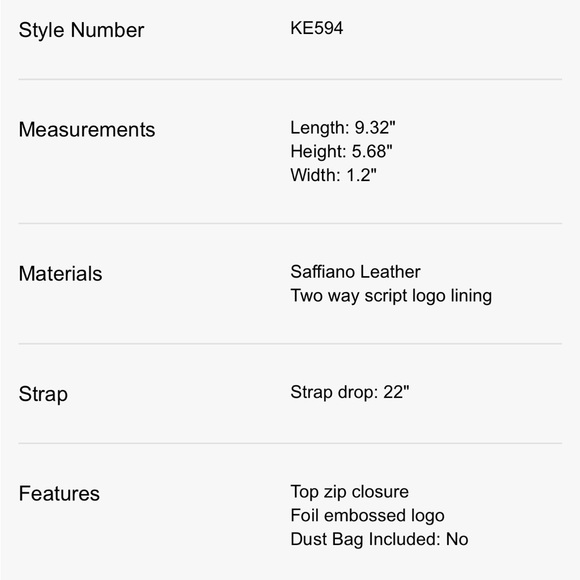 KATE SPADE Sadie Small Crossbody in Surf Pink Saffiano Leather NWT - Picture 14 of 14